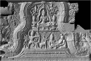 3D_Fig3a Pediment with the original image of Buddha