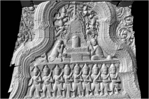 3D_Fig3b Pediment with the altered image of the Shiva lingam