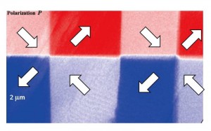 Real-space imaging of ferroelectric domains in Methylbenzimidazole &copy;Fumitaka Kagawa