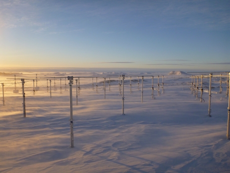 PANSY radar antenna buried in snow